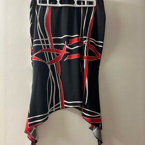 Stylish Black and Red Women's Skirt
